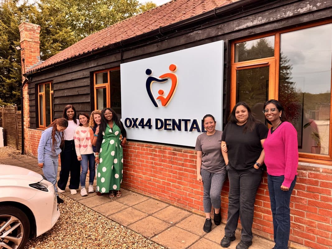 The OX44 Dental team outside the practice